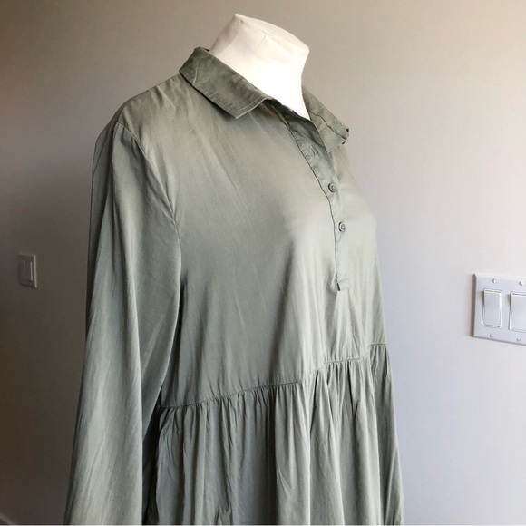 George Sage Green Tiered Dress - Picture 8 of 11